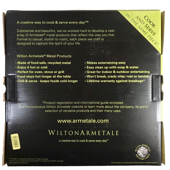 WILTON ARMETALE Harvest Cheeseboard #470534 Aluminum Serveware NWT - Picture 5 of 9